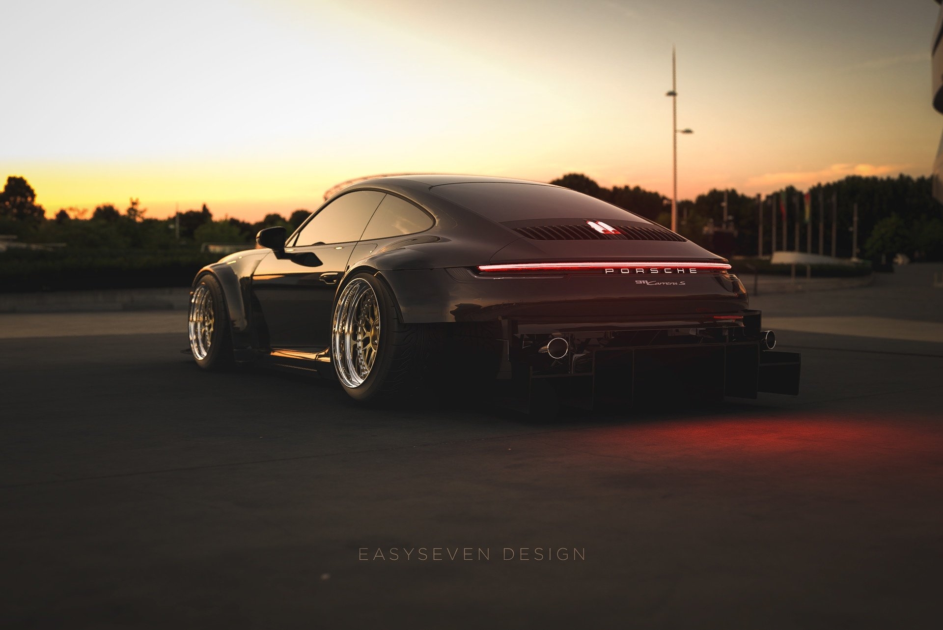 1920x1290 Wallpaper, vehicle, car, black cars, Porsche 911, Desktop