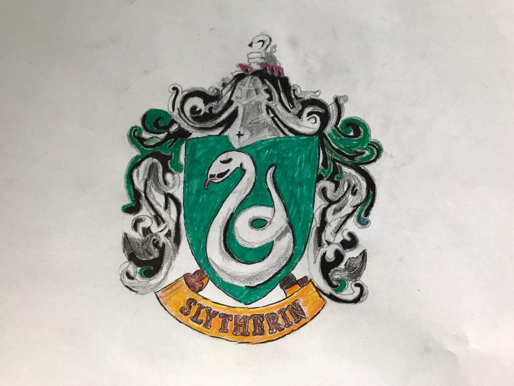 1030x770 Drawing of Slytherin crest. Harry Potter Amino, Desktop