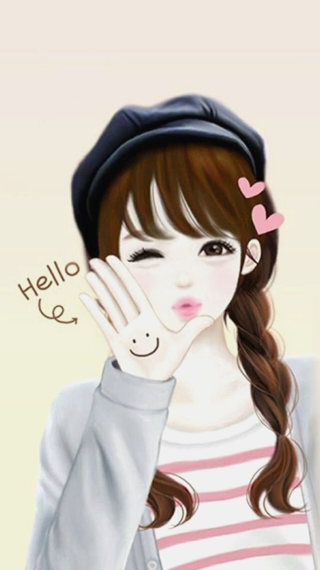 1080x1920 Wallpaper Cute Korean, Phone