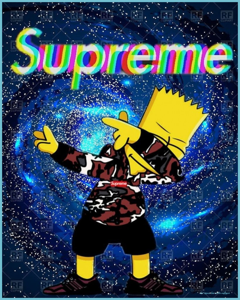 800x1000 Supreme Louis Vuitton Simpson Wallpaper, Phone