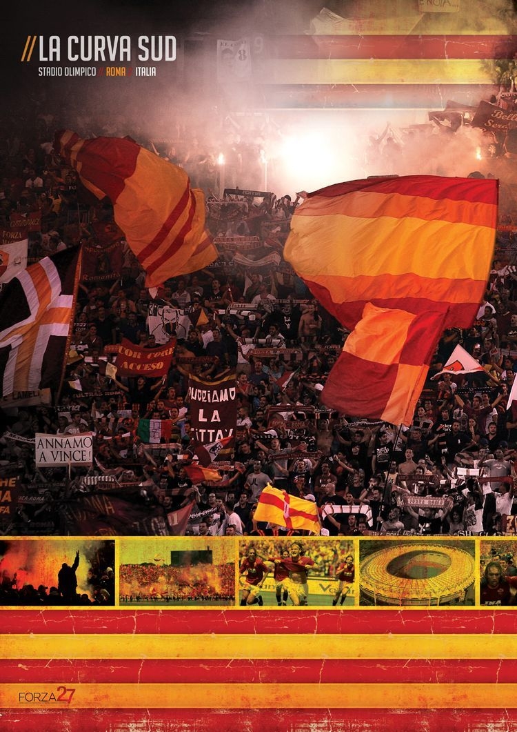 750x1070 La Curva Sud, Stadio Olimpico, Roma, Italia. What can you say about the Curva Sud? From days of storied past with views of the Monte Mari. As roma, Italia, Roma, Phone