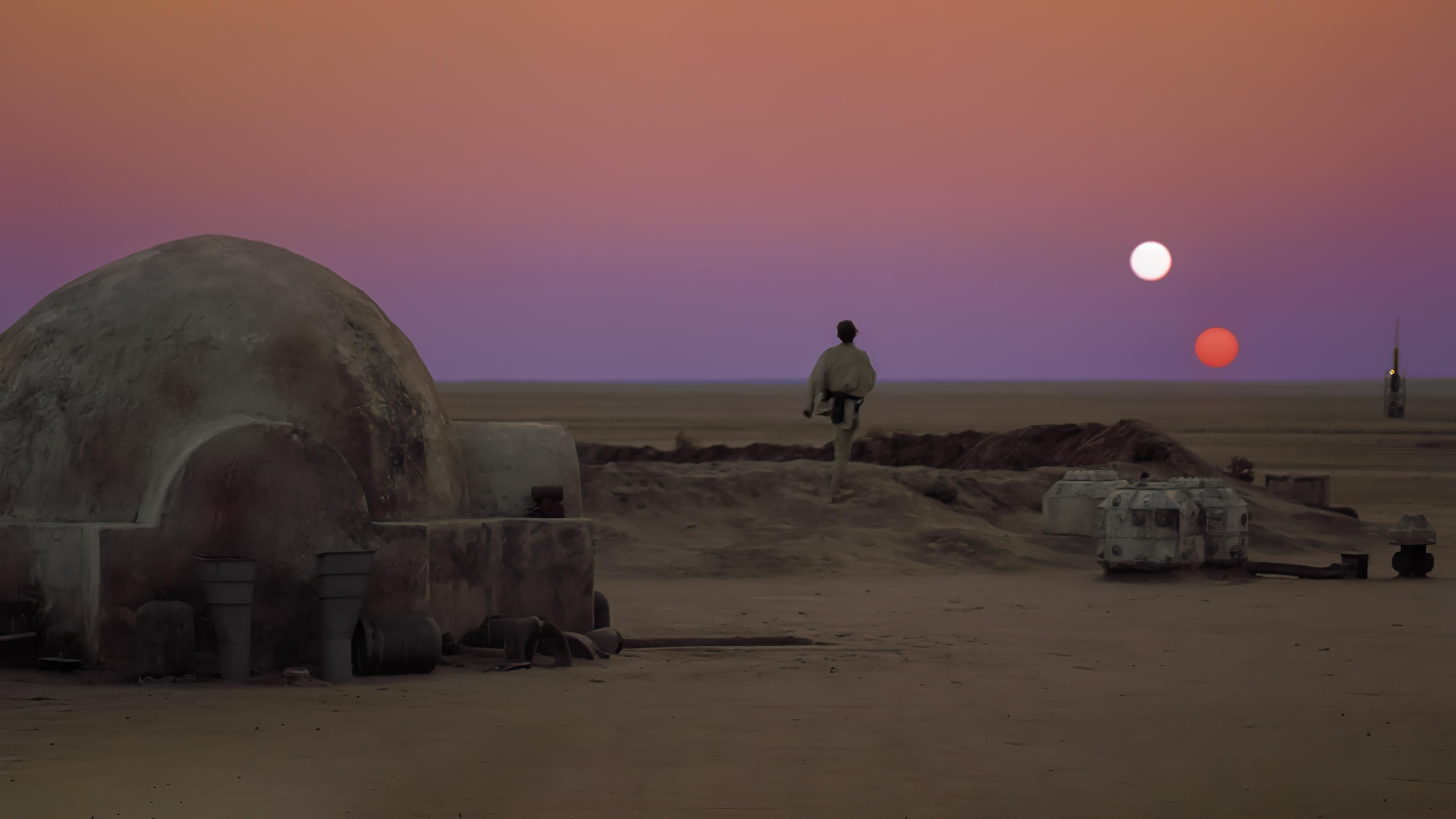 3840x2160 Anyone Have A 1440p 4k Version Of Luke Watching The Tatooine Sunset From ANH?, R WQHD_Wallpaper, Desktop