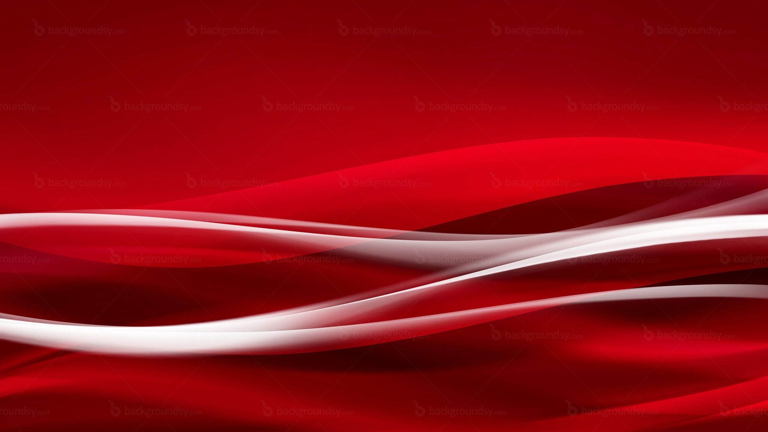 2560x1440 White And Red Waves HD Red Aesthetic Wallpaper, Desktop