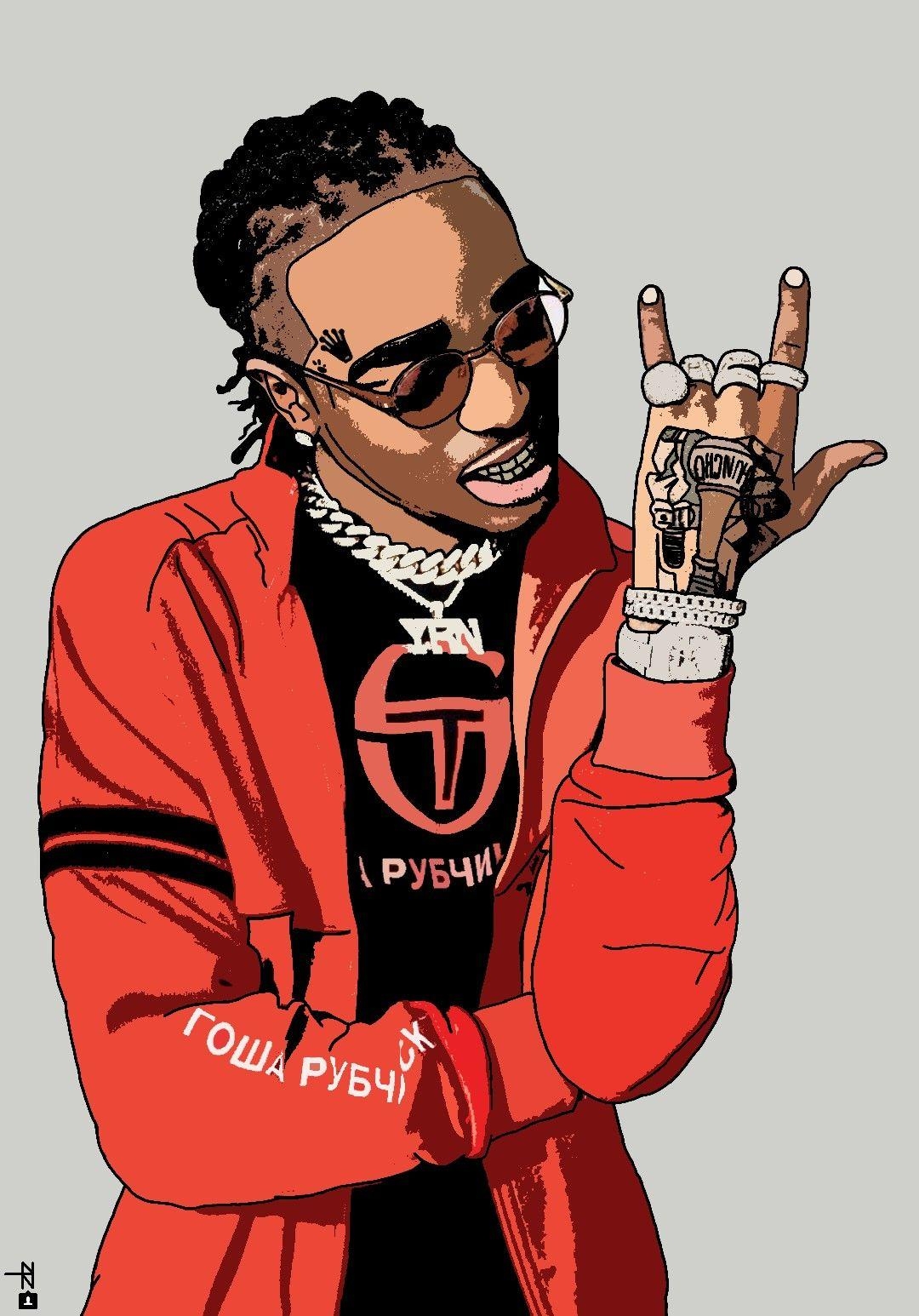 1080x1550 Quavo Huncho Migos. RB. Rapper art, Rap, Phone