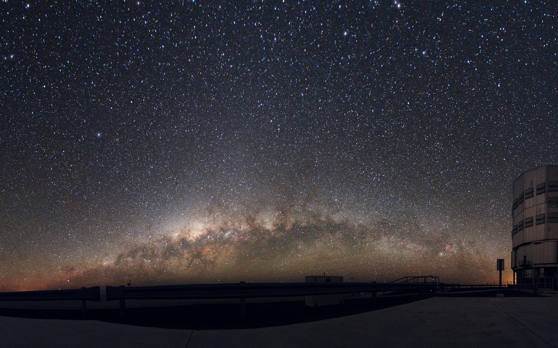 1920x1200 Milky Way Over the Desert Space Wallpaper, Desktop