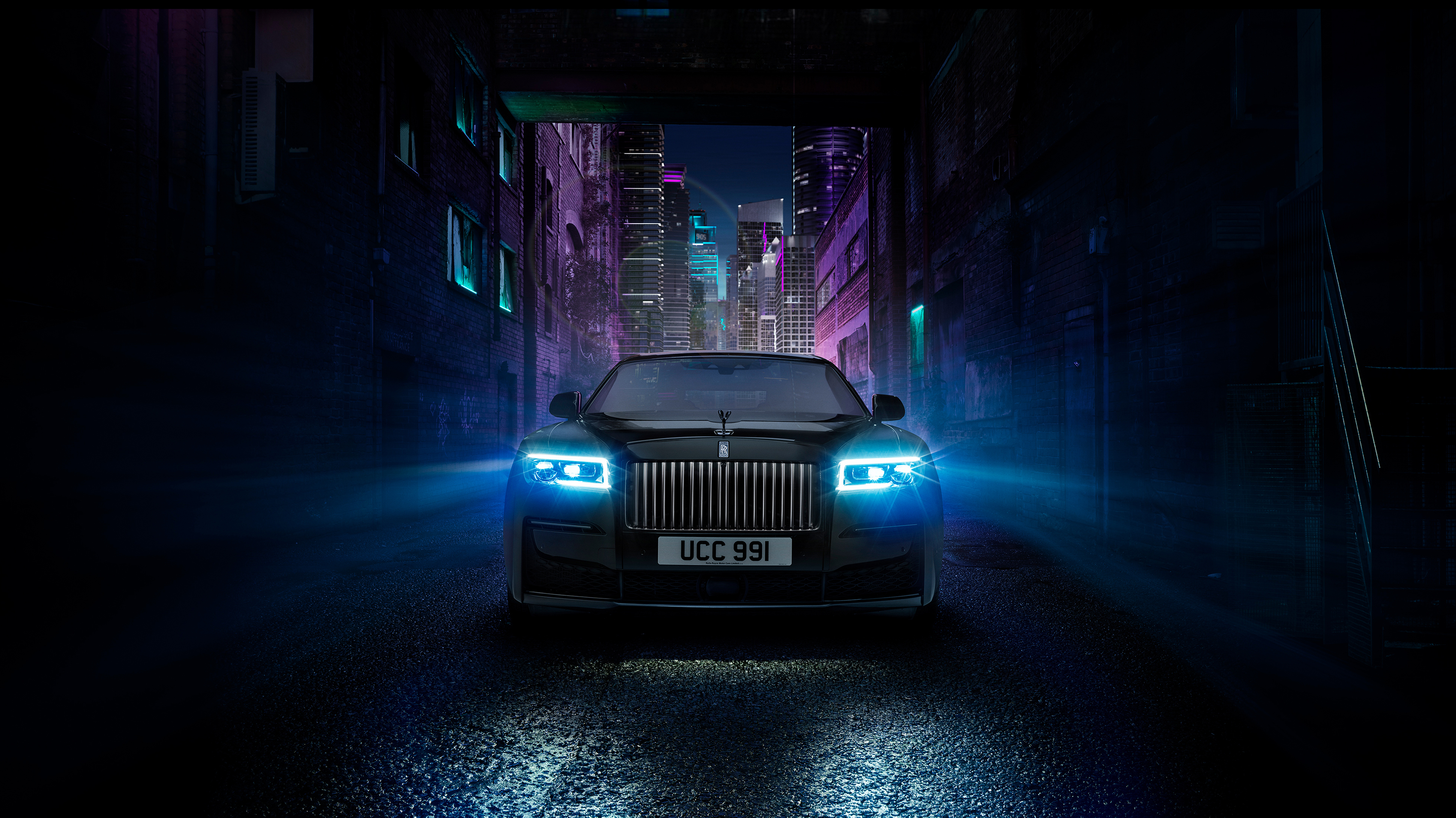 3840x2160 Rolls Royce Black Badge Ghost 2021 4K Wallpaper Car Wallpaper, Desktop