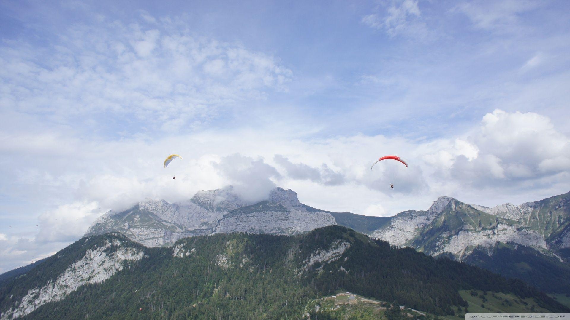 1920x1080 parapente paragliding HD desktop wallpaper, High Definition, Desktop