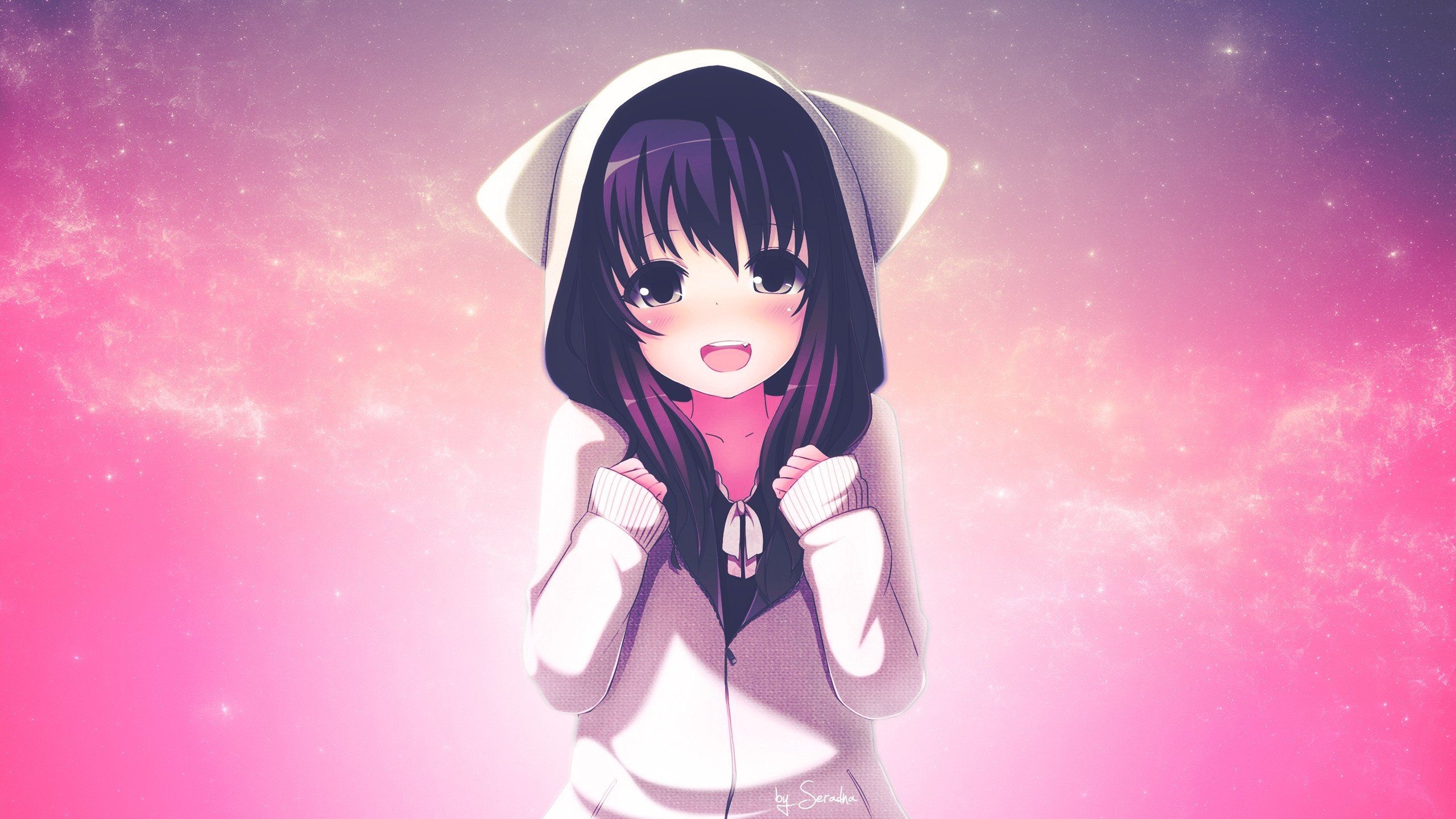 2560x1440 Gamer Cute Anime Wallpaper For Girls, Desktop