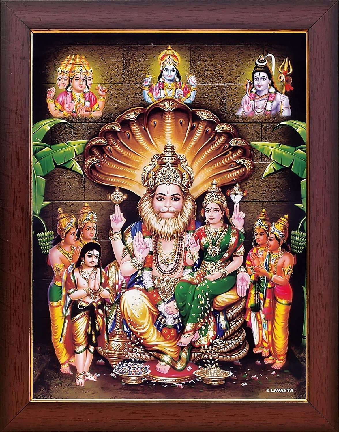 1180x1500 Garuda Photo Narasimha Swamy Photo; Sri Laxmi Lord God Bhagwan Narsingh Dev Narasingha Dev Narsimha Narasimhar Swami Trimurti Prahlad Photo Frame (Regular (13x10 Inch)), Amazon.in: Home & Kitchen, Phone