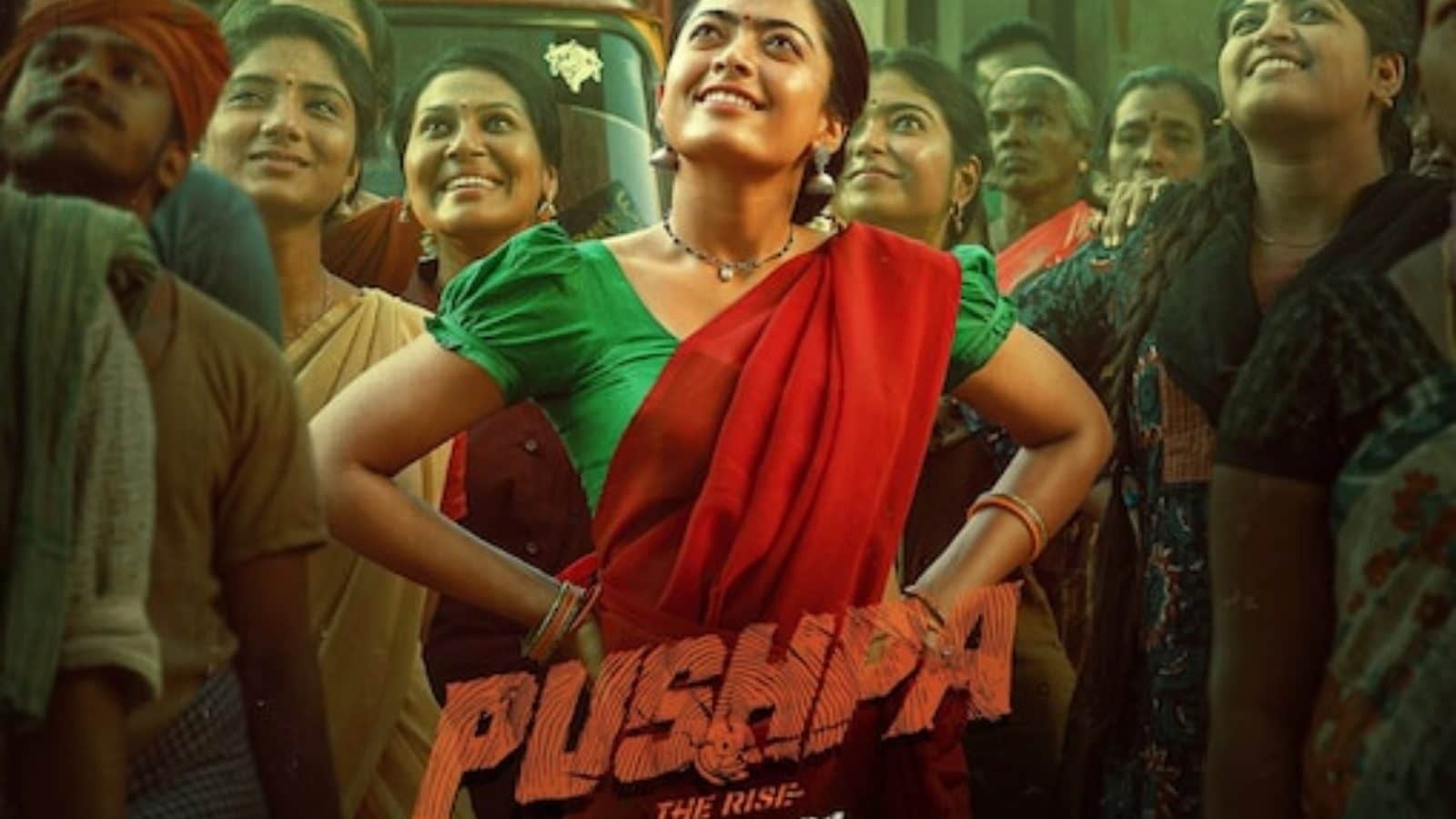 1600x900 Rashmika Mandana's First Look for 'Pushpa' Out; Fans Go Crazy, Desktop