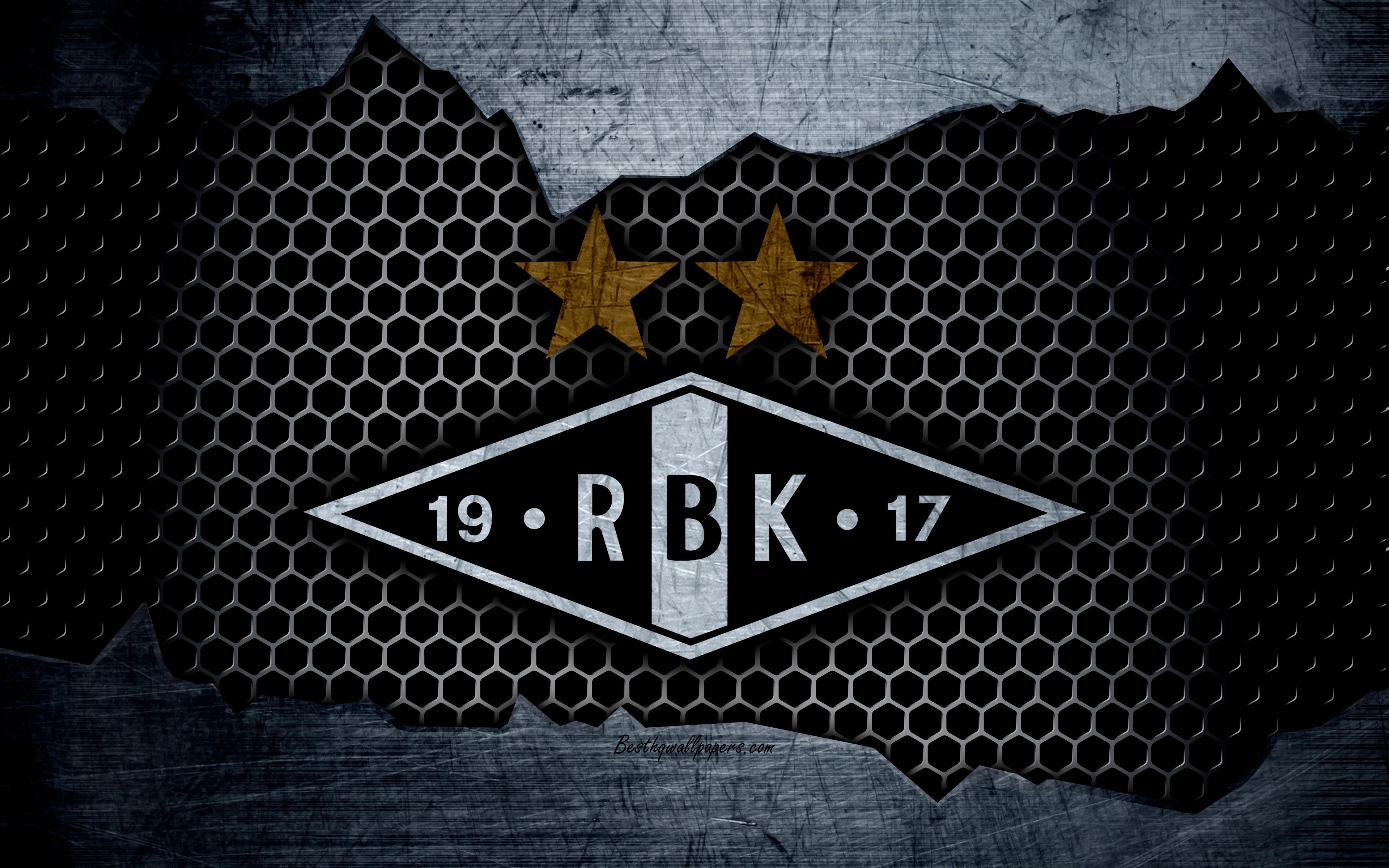 3840x2400 Download wallpaper Rosenborg, 4k, logo, Eliteserien, soccer, Desktop