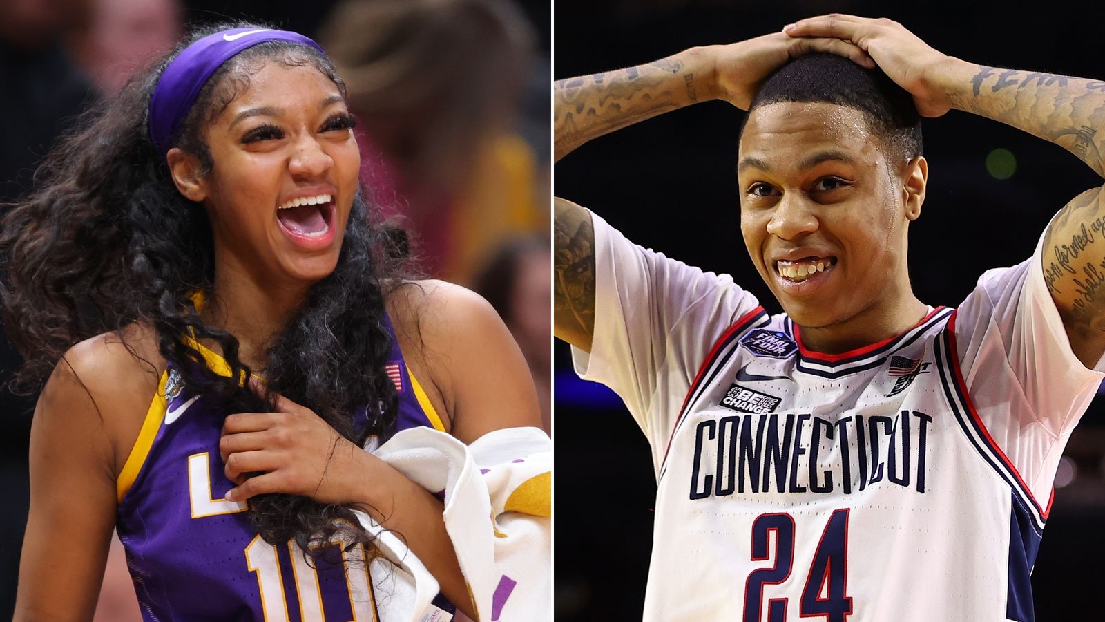 1600x900 Jordan Hawkins: UConn guard looks forward to national championship celebrations with cousin and LSU star Angel Reese, Desktop