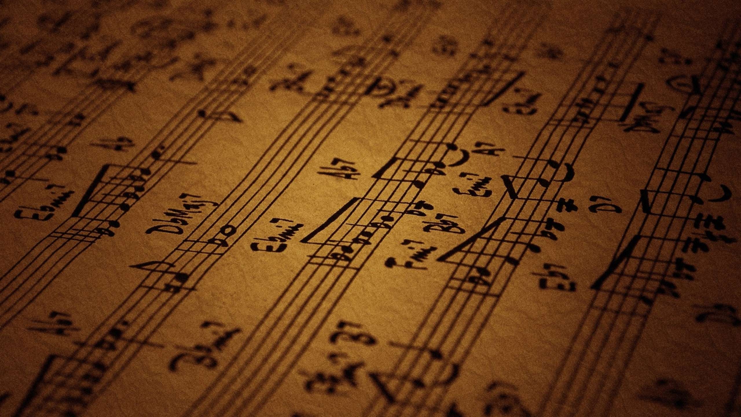 2560x1440 HD Music Notes Wallpaper. Foolhardi, Desktop