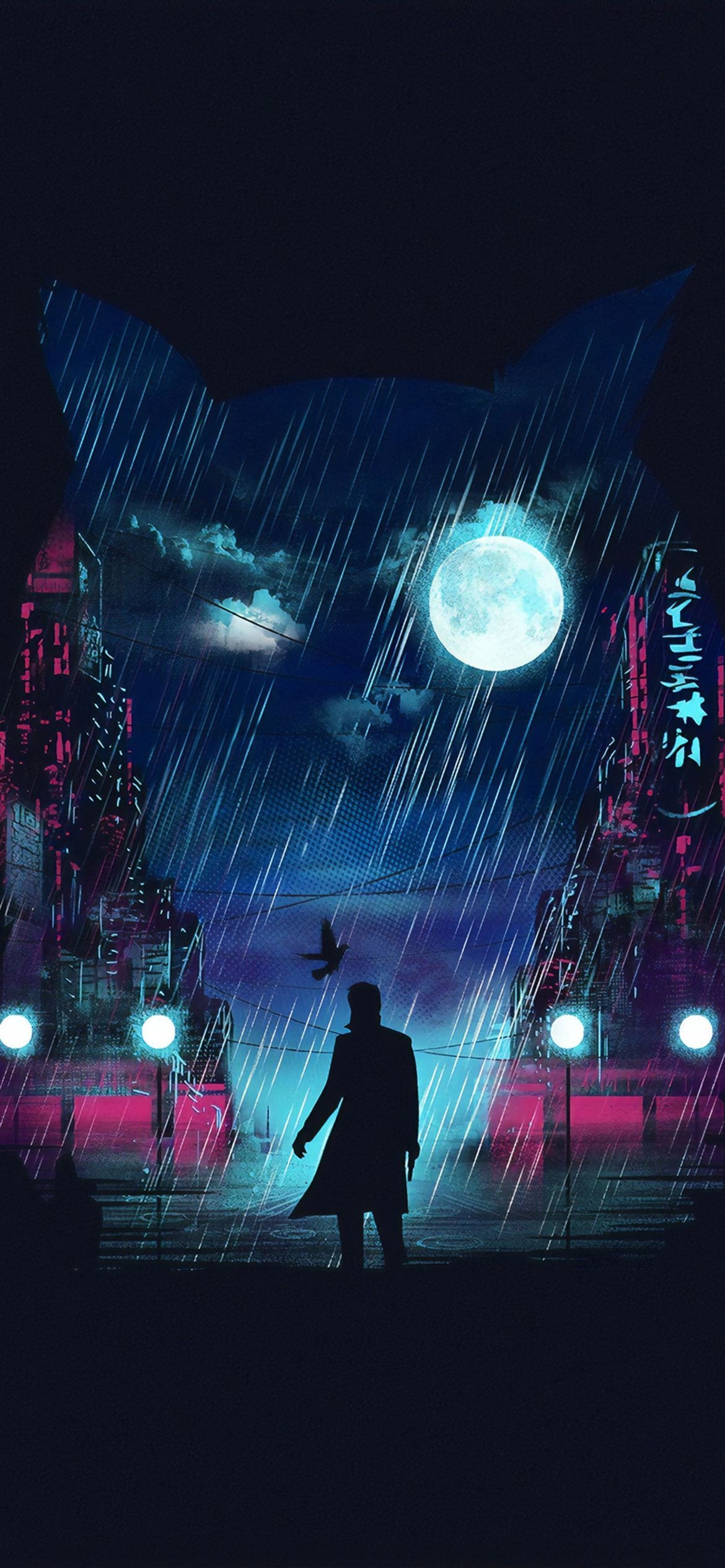 1170x2540 blade runner digital art 4k iPhone 12 Wallpaper Free Download, Phone