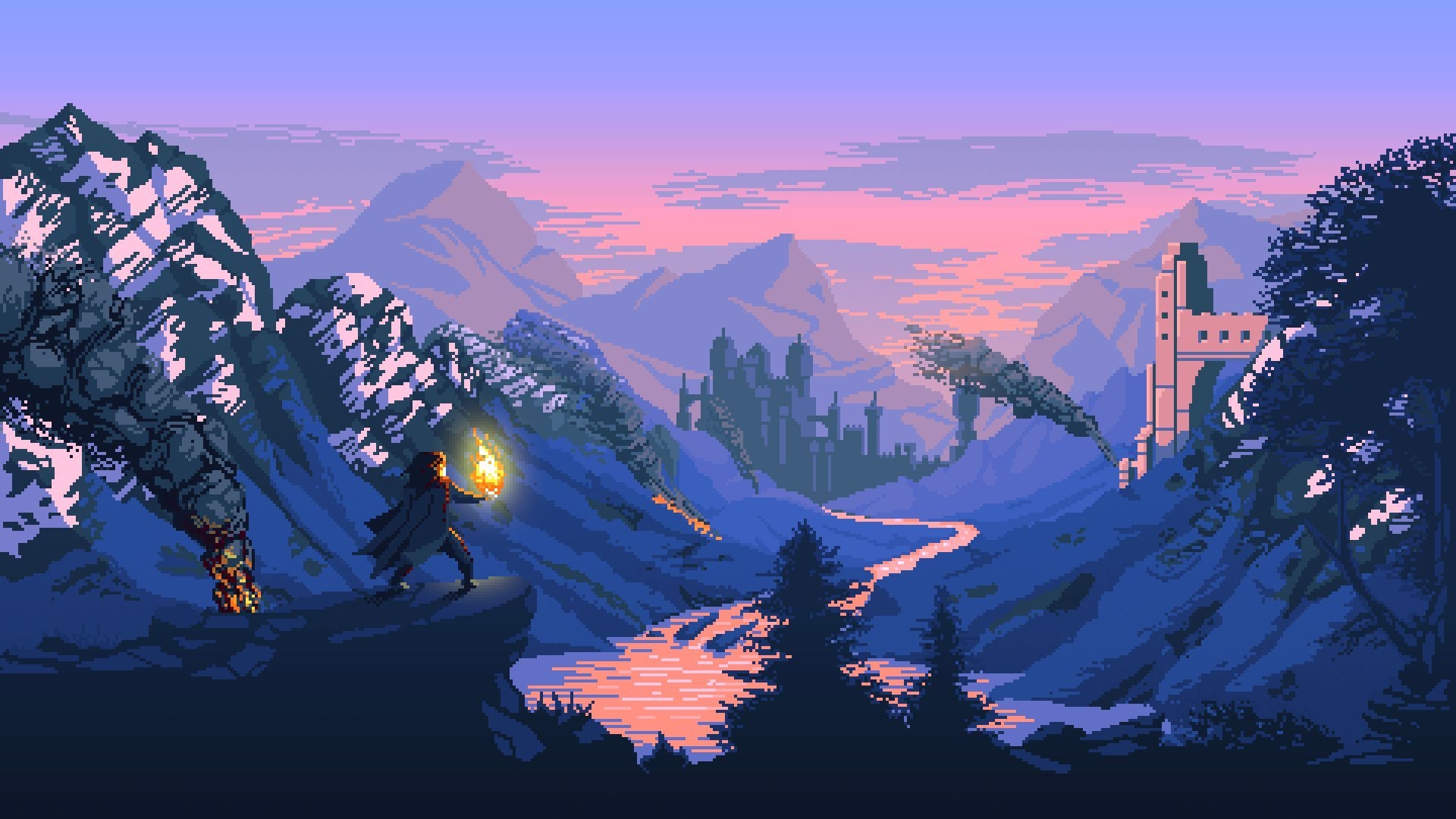 1920x1080 OC Wildfire. Pixel art, Pixel art background, Digital wallpaper, Desktop