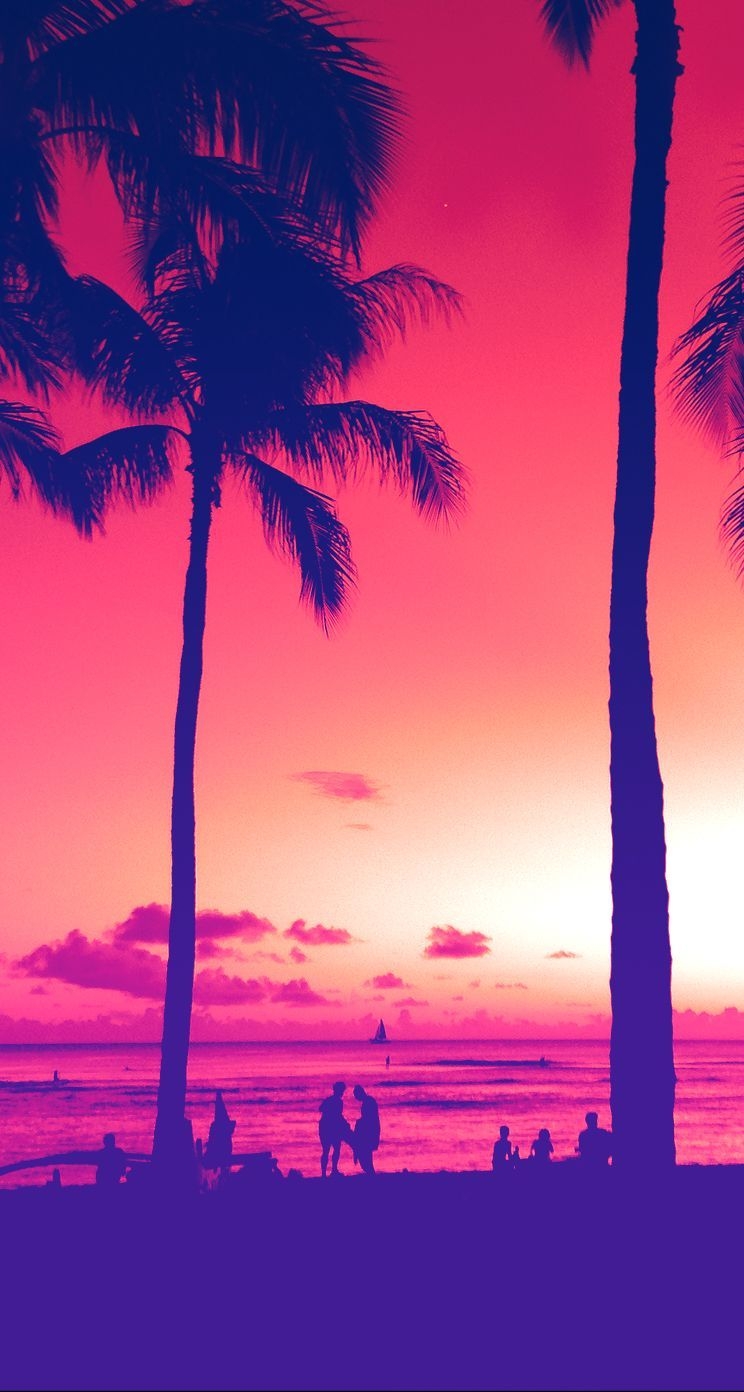 750x1400 Miami Sunset. Awesome iPhone Wallpaper Colorful Nature Scenery View. Check out more wallpaper. Wallpaper iphone summer, Phone wallpaper, Best iphone wallpaper, Phone