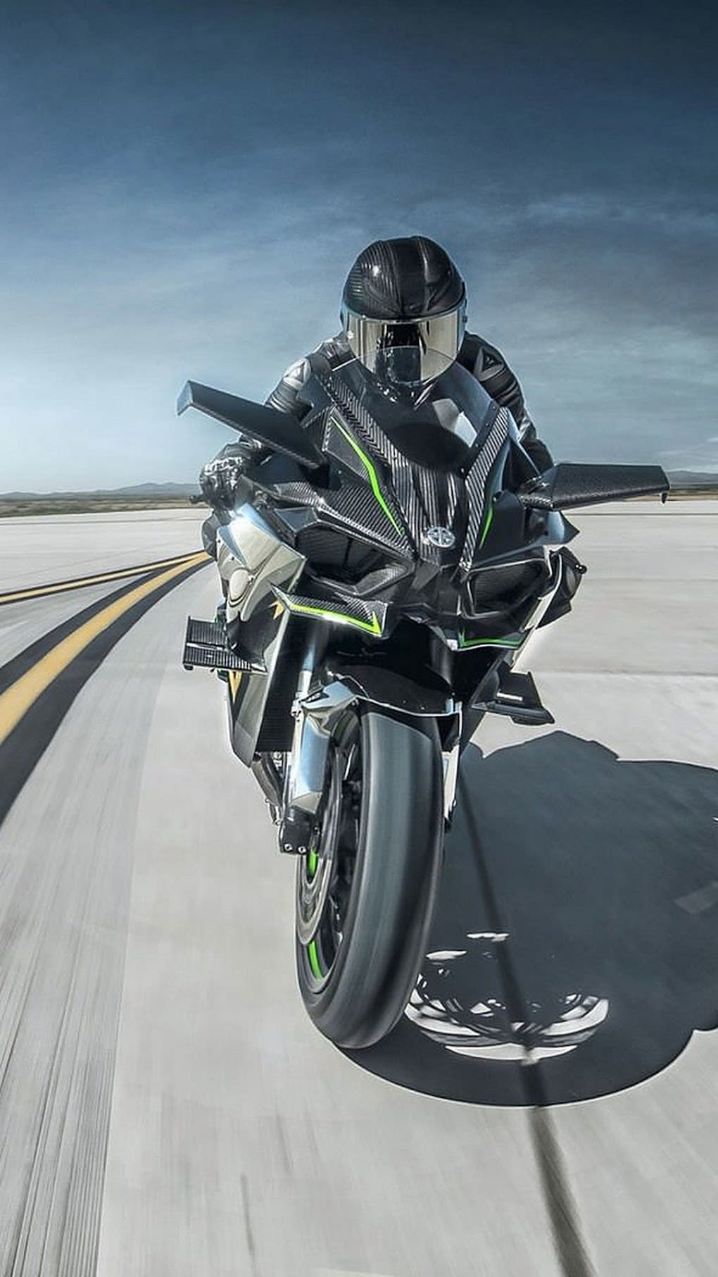 1020x1820 Kawasaki Ninja H2R Wallpaper, Phone