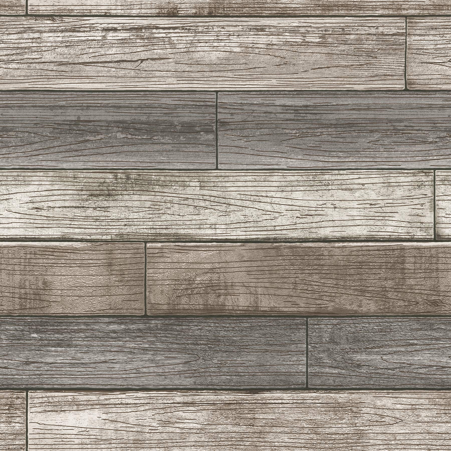 1800x1800 NuWallpaper NU3130 Reclaimed Wood Plank Natural Peel & Stick Wallpaper, Neutral, Phone