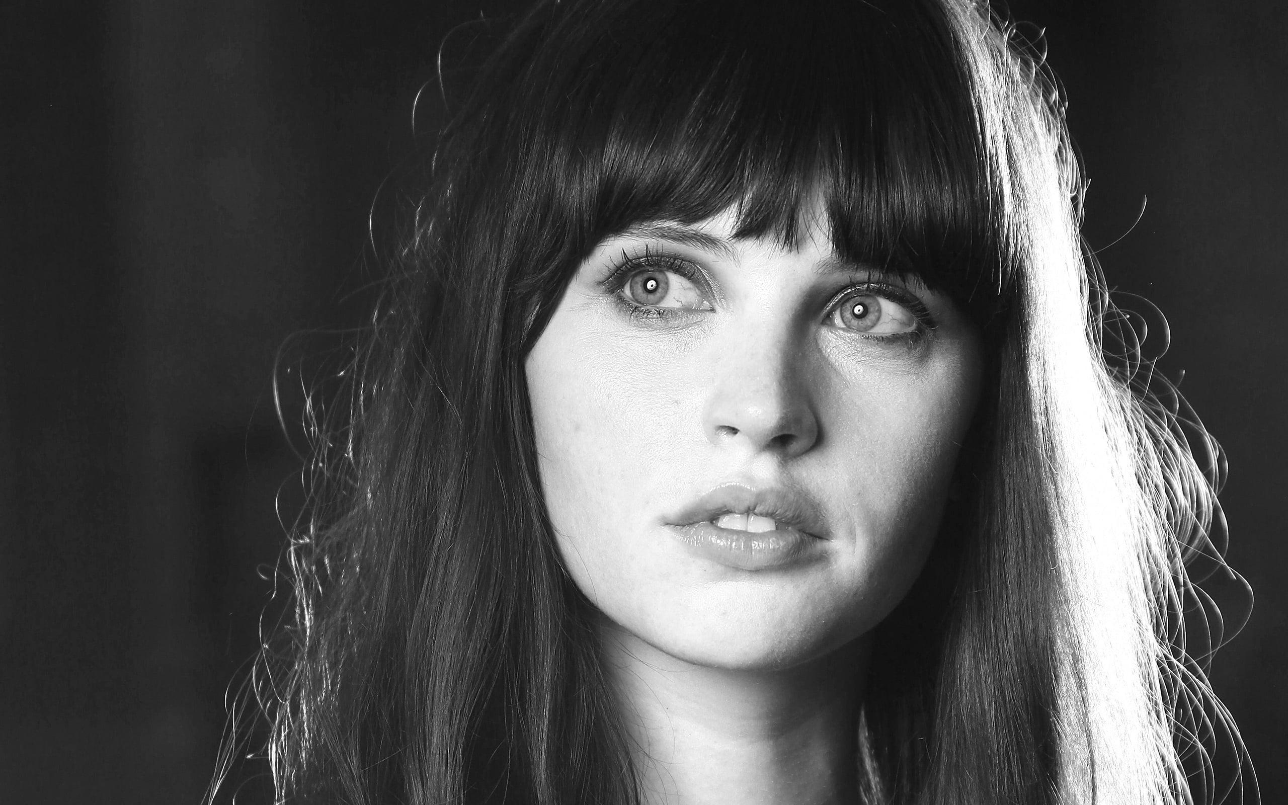 2560x1600 felicity jones bw full HD image, Desktop