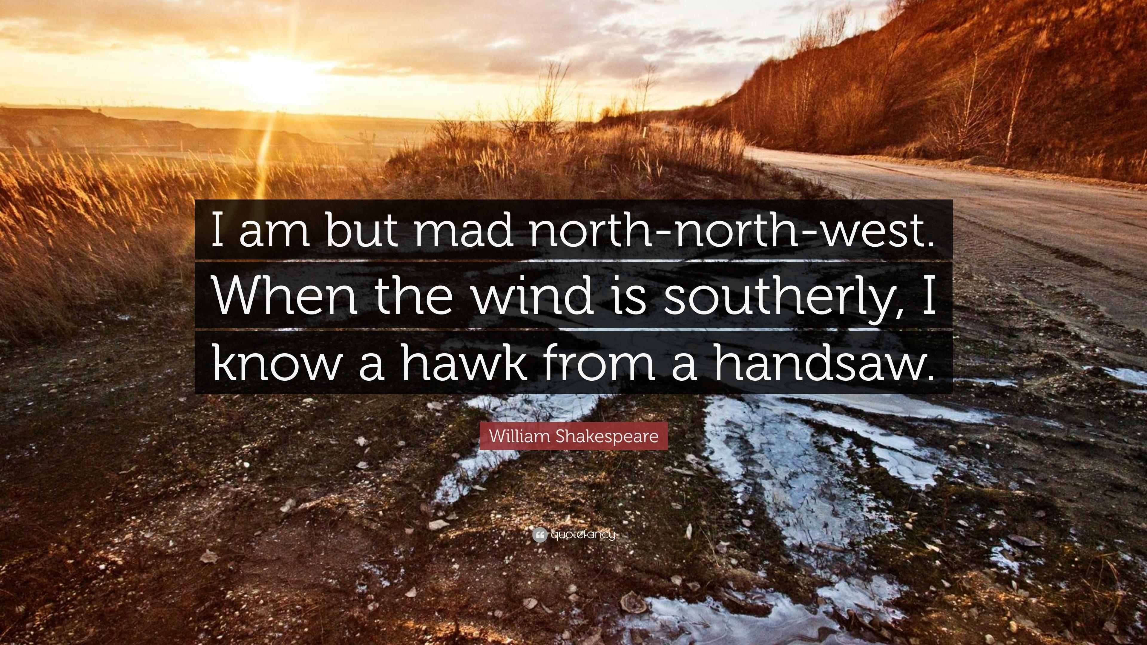 3840x2160 William Shakespeare Quote: “I Am But Mad North North West. When, Desktop