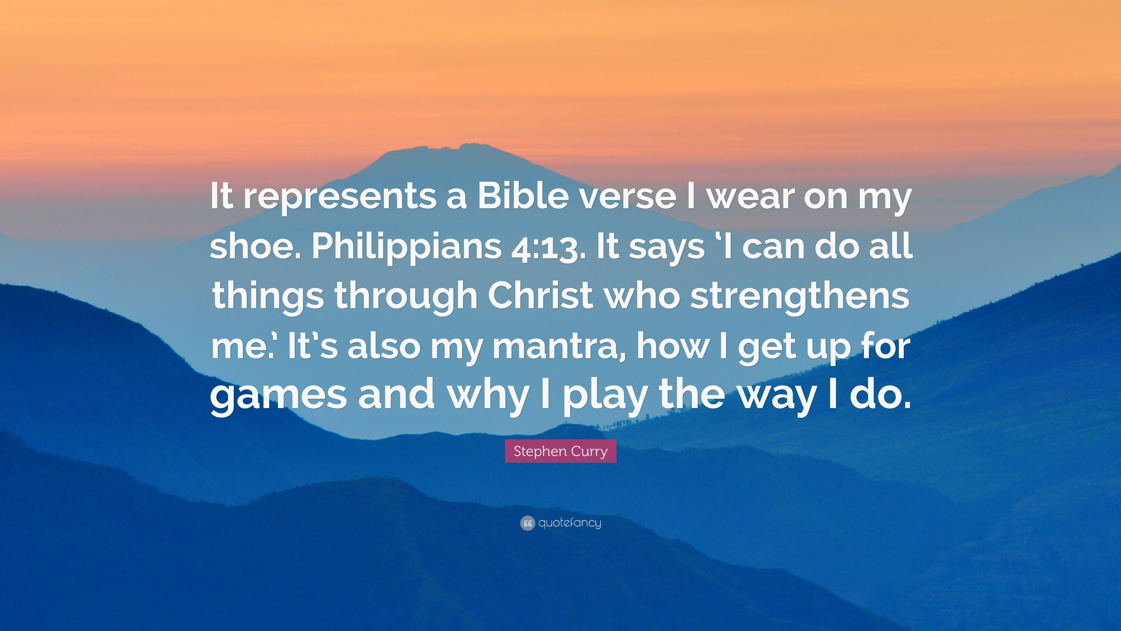 3840x2160 Stephen Curry Quote: “It represents a Bible verse I wear on my shoe, Desktop