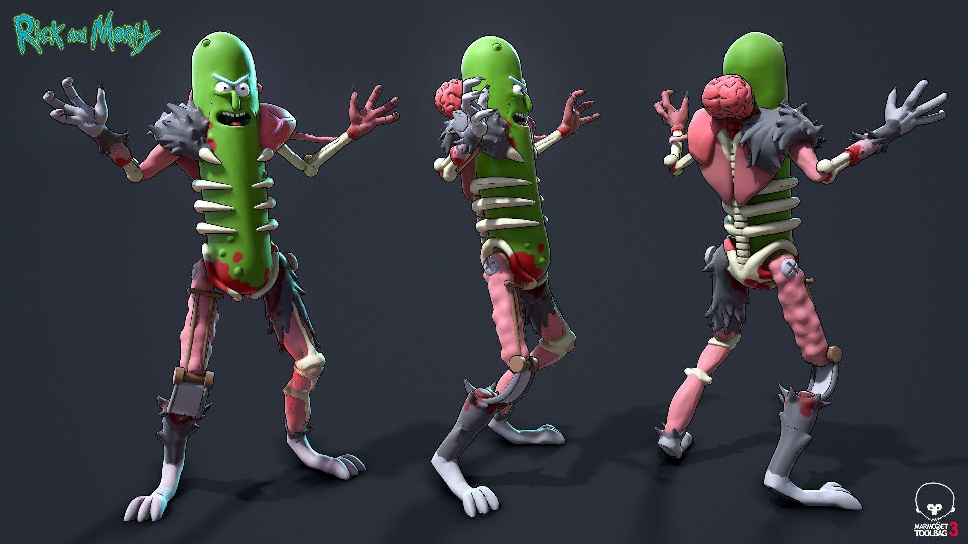 1920x1080 Pickle Rick, Paul Scott, Desktop