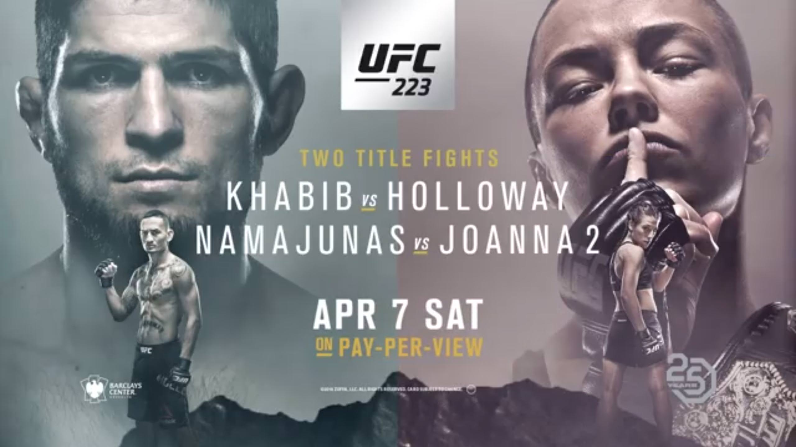 2560x1440 UFC 223 Wallpaper, Desktop