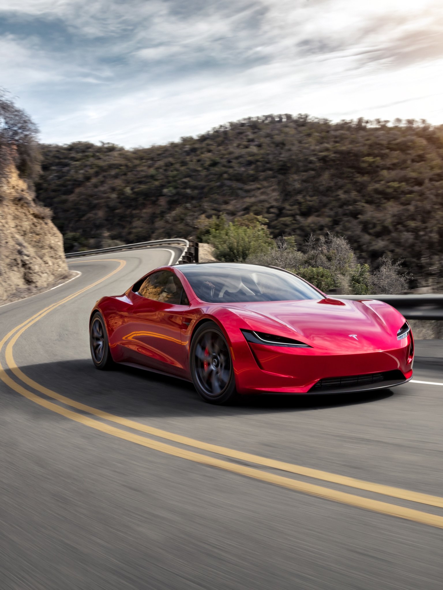 1540x2050 Vehicles Tesla Roadster () Wallpaper, Phone