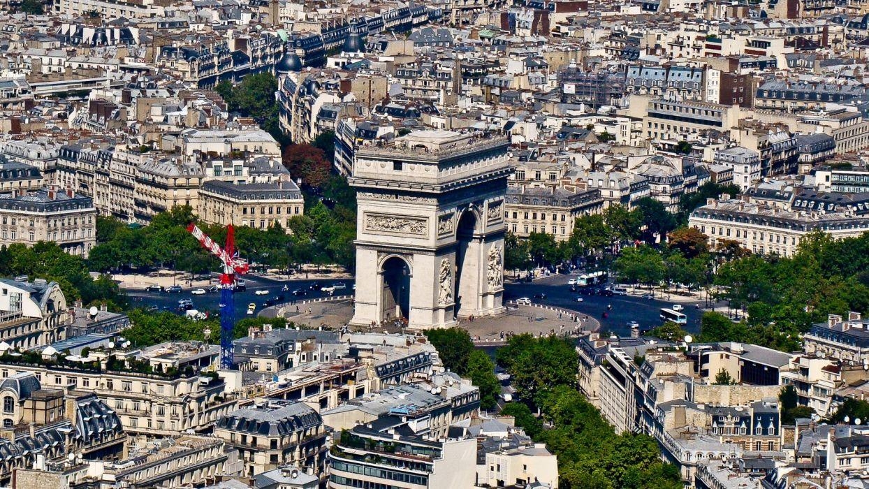 1250x700 Paris cityscapes Arc De Triomphe cities wallpaperx1080, Desktop