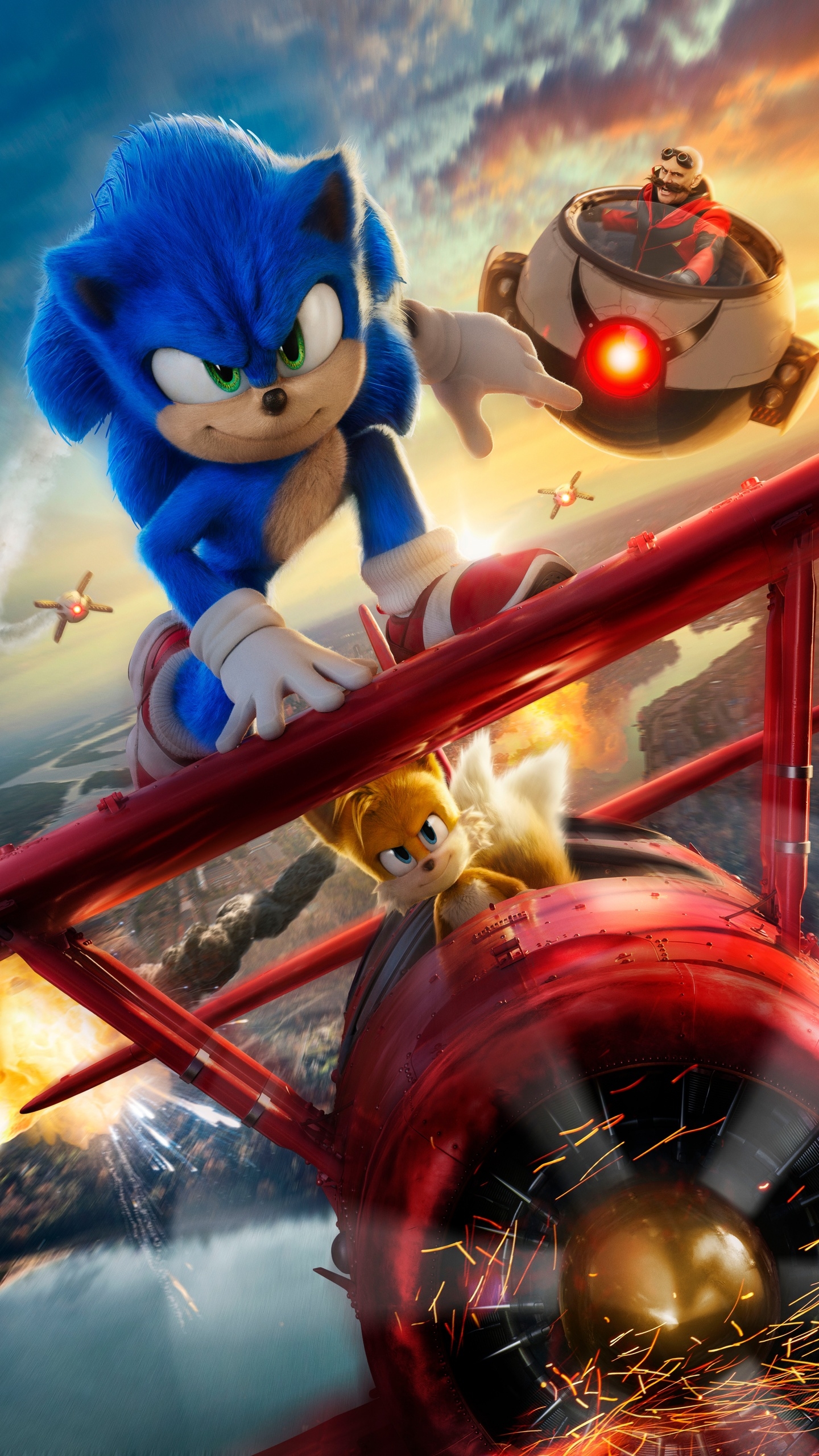 1440x2560 Sonic the Hedgehog 2 Wallpaper 4K, 2022 Movies, Adventure, Comedy, Movies, Phone