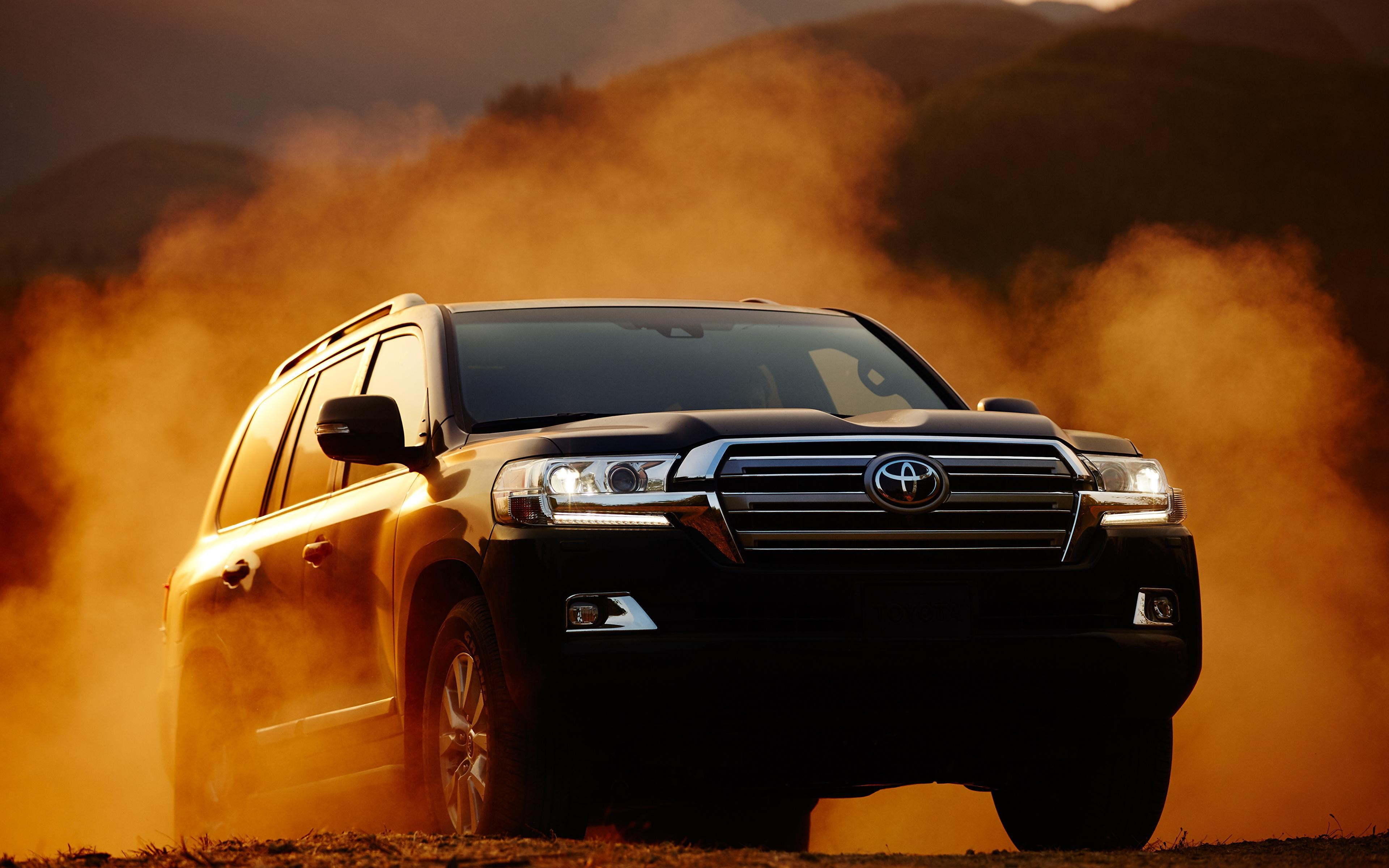 3840x2400 Wallpaper Toyota Land Cruiser 200 auto Front, Desktop