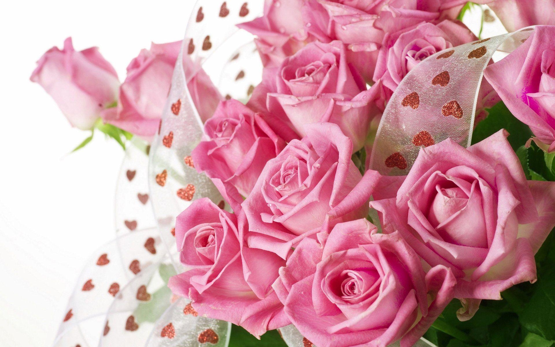 1920x1200 One dozen light pink roses at from you flowers, Pink roses are a, Desktop