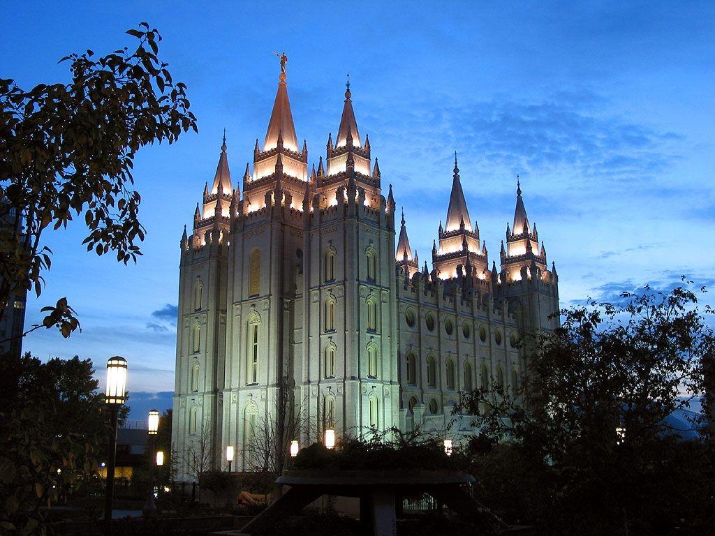 1030x770 Salt Lake Temple Night Wallpaper, Desktop