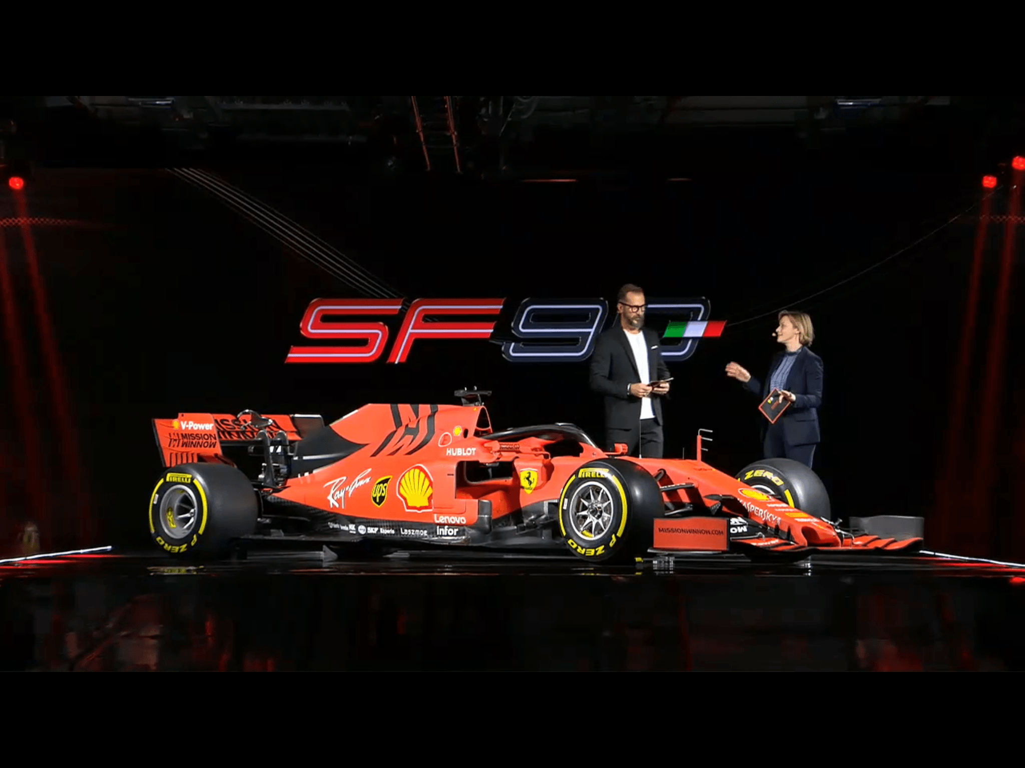 2050x1540 Ferrari SF90 F1 car launch picture, Desktop