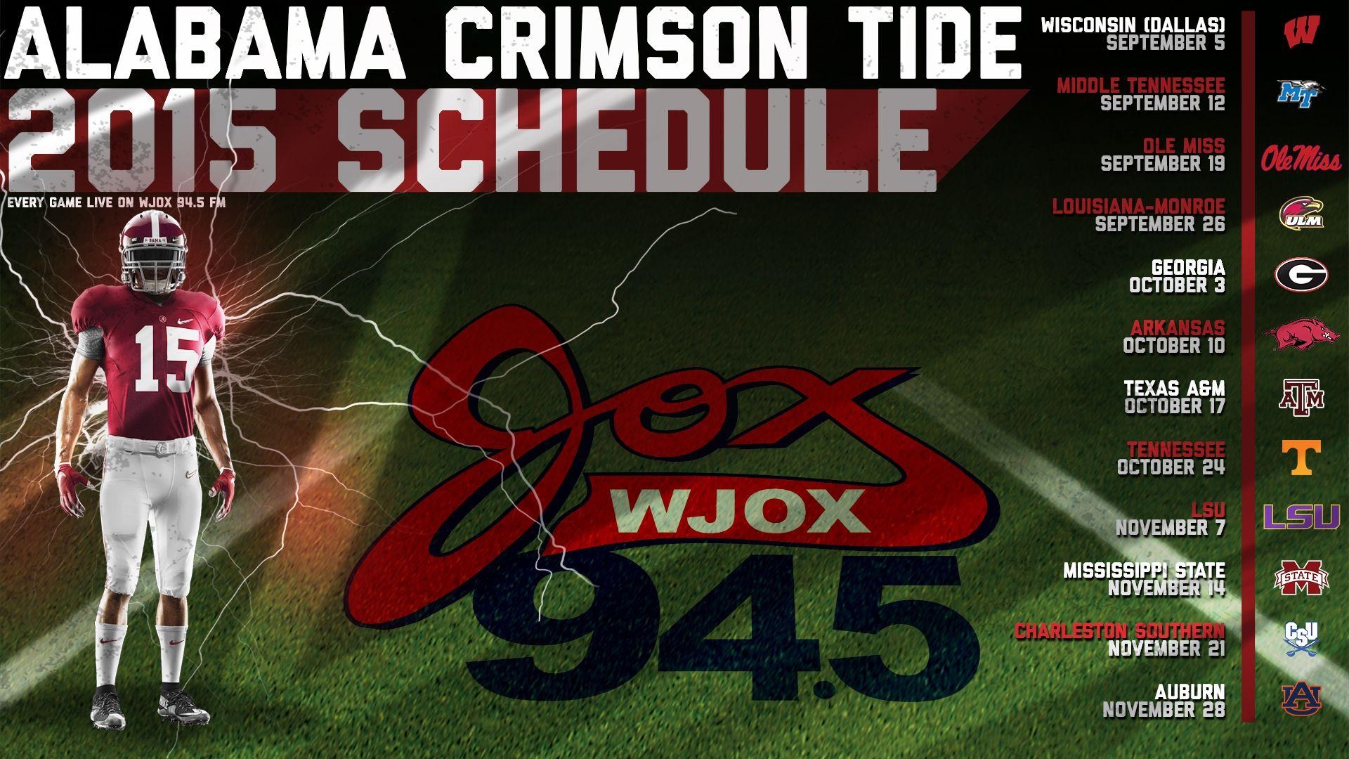 1920x1080 Adorable Alabama Football 2015 Schedule Picture, Alabama Football, Desktop