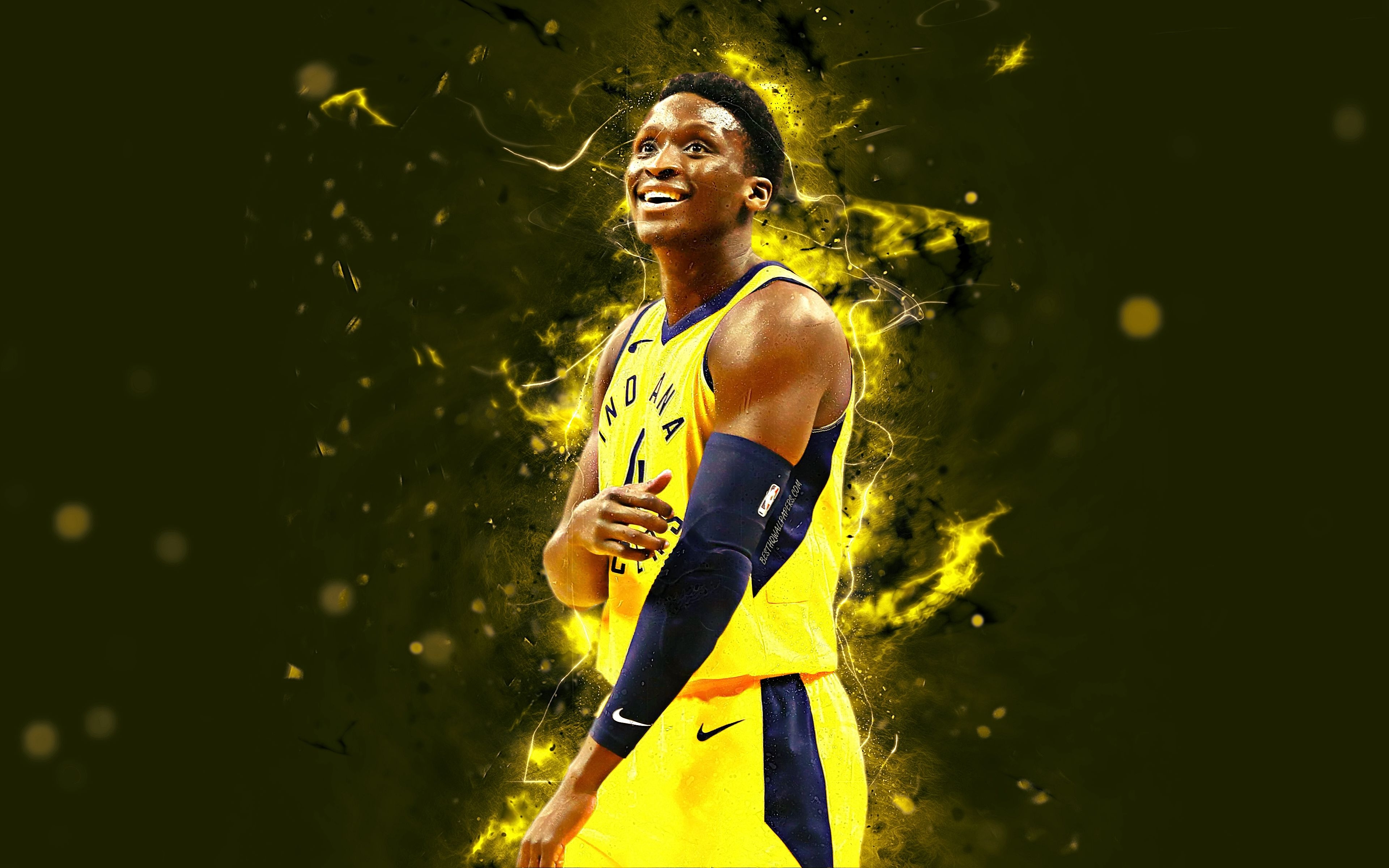 3840x2400 4k, Victor Oladipo, Abstract Art, Basketball Stars, HD Wallpaper, Desktop