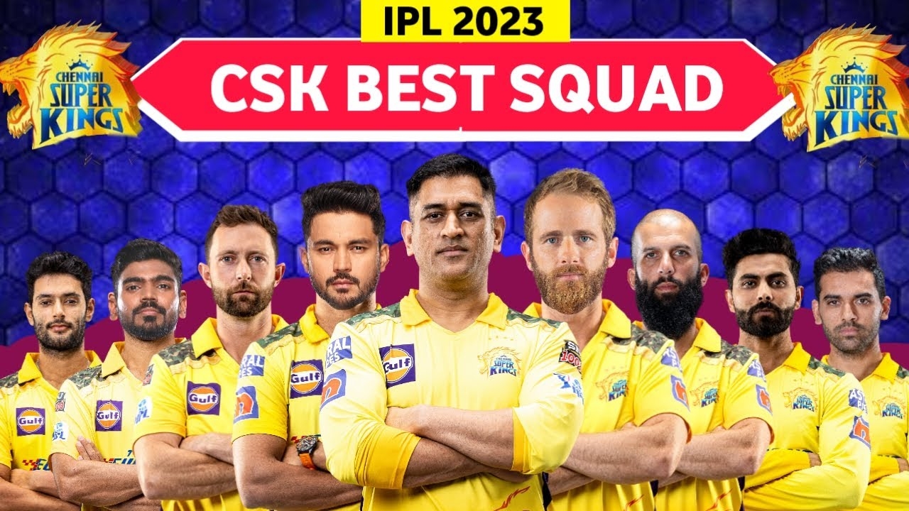 1280x720 IPL 2023 Best Squad. Chennai Super Kings players list For IPL 2023. CSK Squad 2023, Desktop