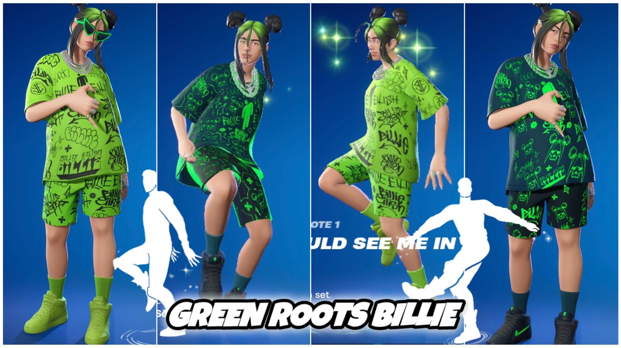 2050x1150 Green Roots Billie Fortnite wallpaper, Desktop