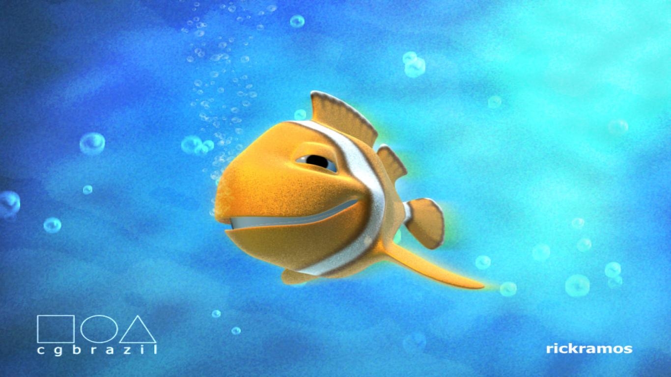 1370x770 3D Fish Wallpaper Free Download 3D Wallpaper Fish, Desktop