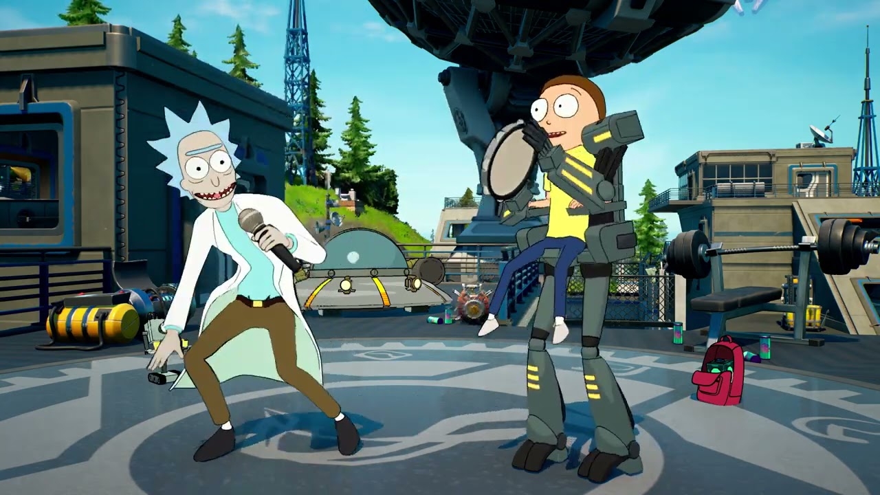 1280x720 Look at Him: Mecha Morty Joins Rick in Fortnite + Get Schwifty and More, Desktop