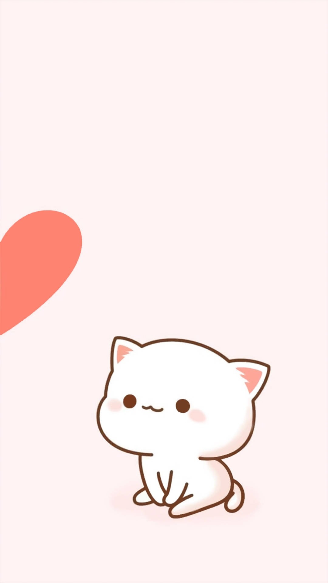 1080x1920 Download Matching Couple White Cat Wallpaper, Phone