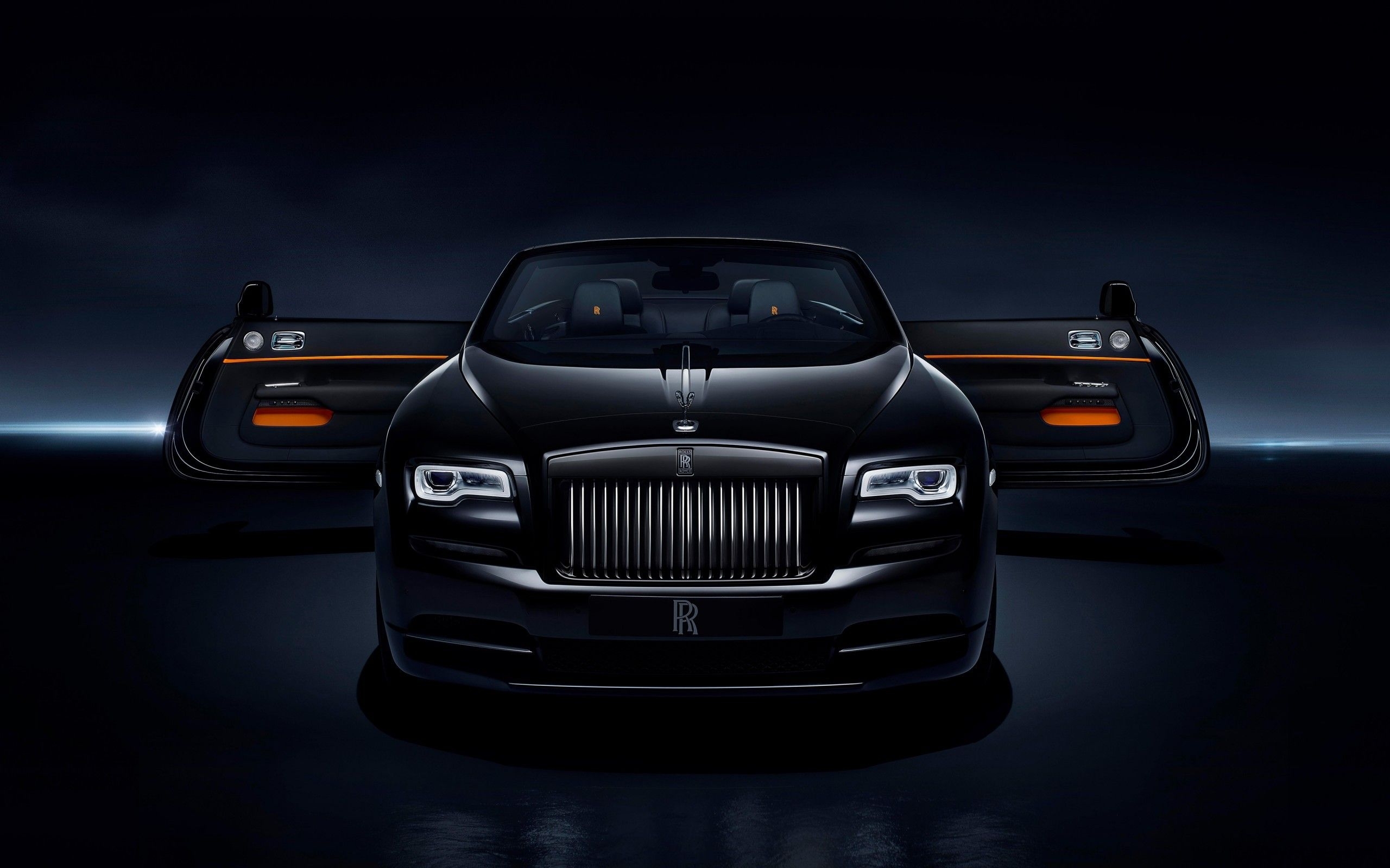 2560x1600 Download  Rolls Royce, Front View, Black, Luxury, Cars Wallpaper For MacBook Pro 13 Inch, Desktop