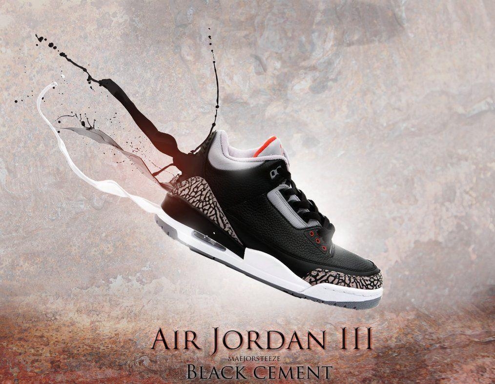 1020x790 Air Jordan III (Black Cement), Desktop