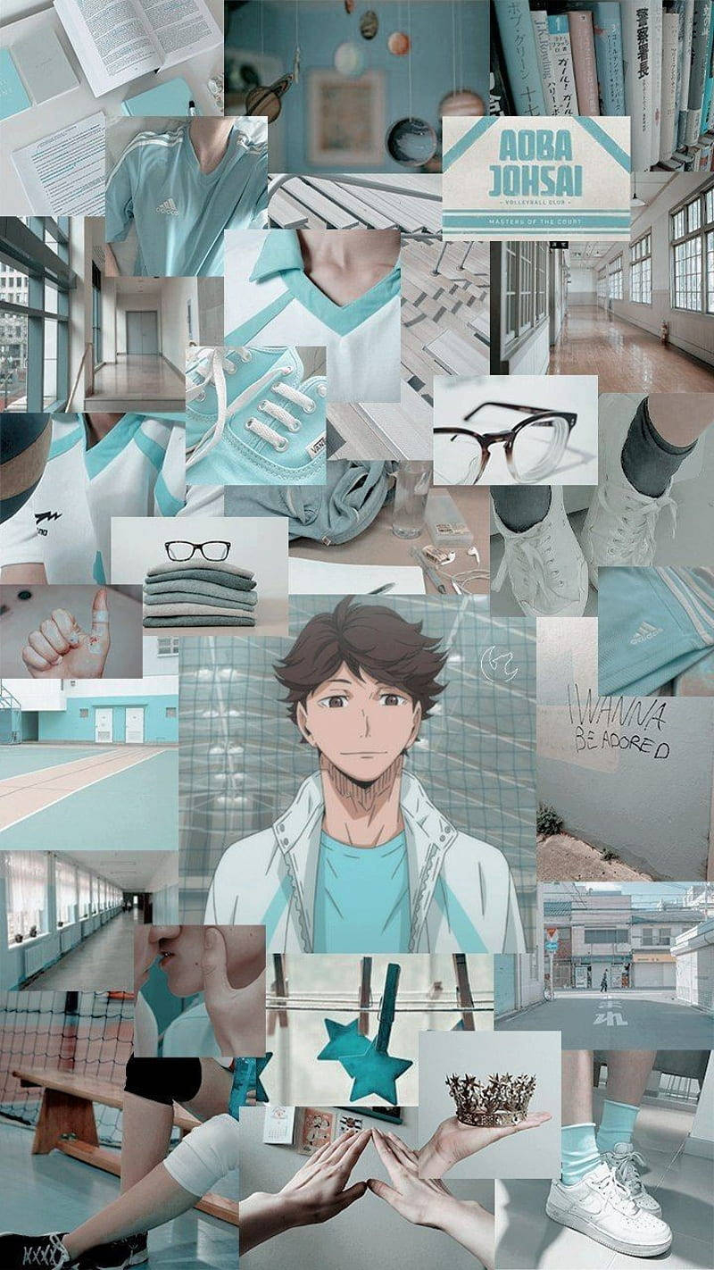 800x1430 Download Toru Oikawa Aesthetic Collage Wallpaper, Phone