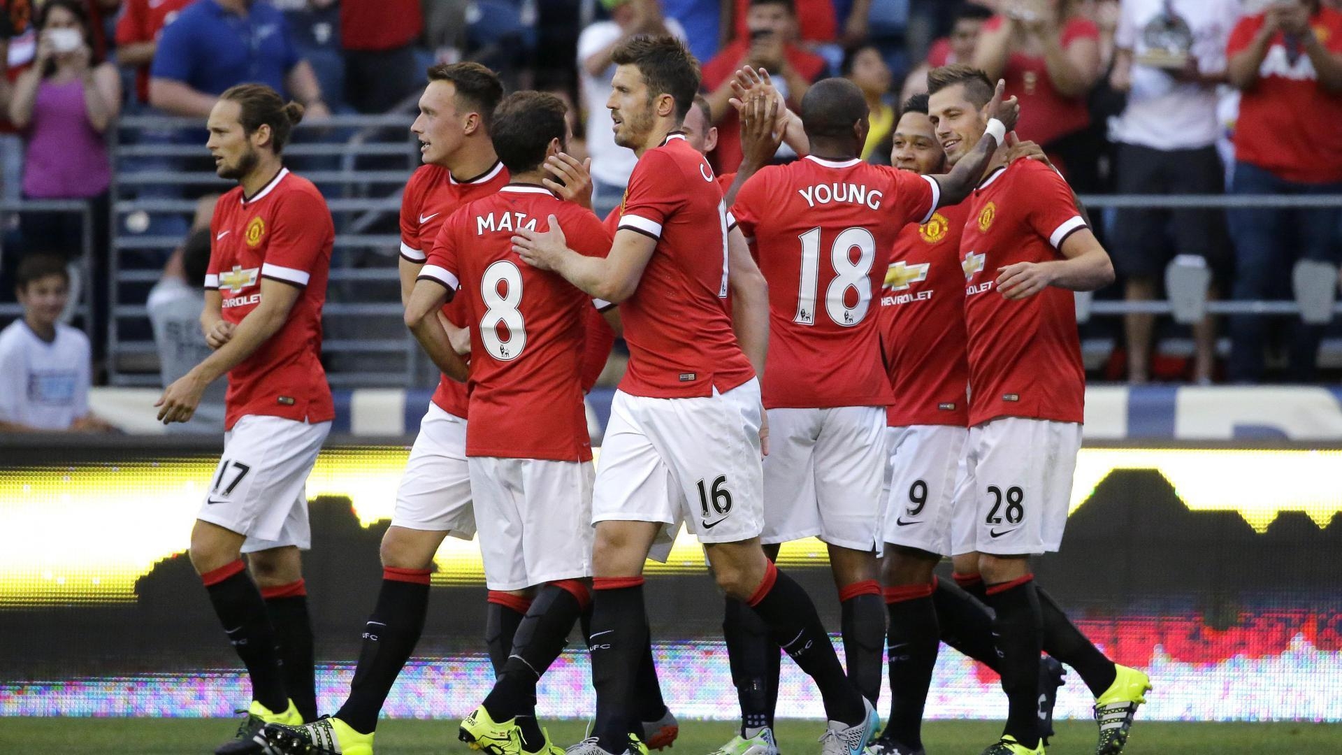 1920x1080 Manchester United Players Celebrating Goal Wallpaper: Players, Desktop