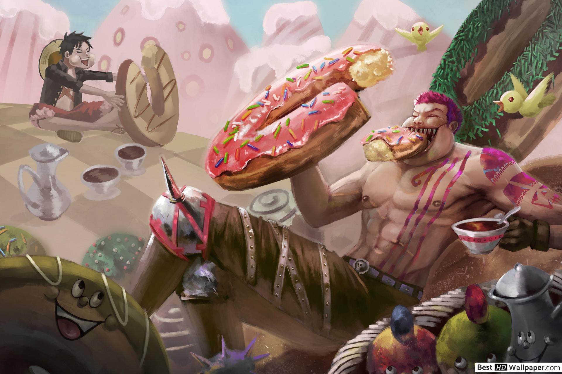 1920x1280 One Piece Katakuri & Monkey D. Luffy HD wallpaper download, Desktop