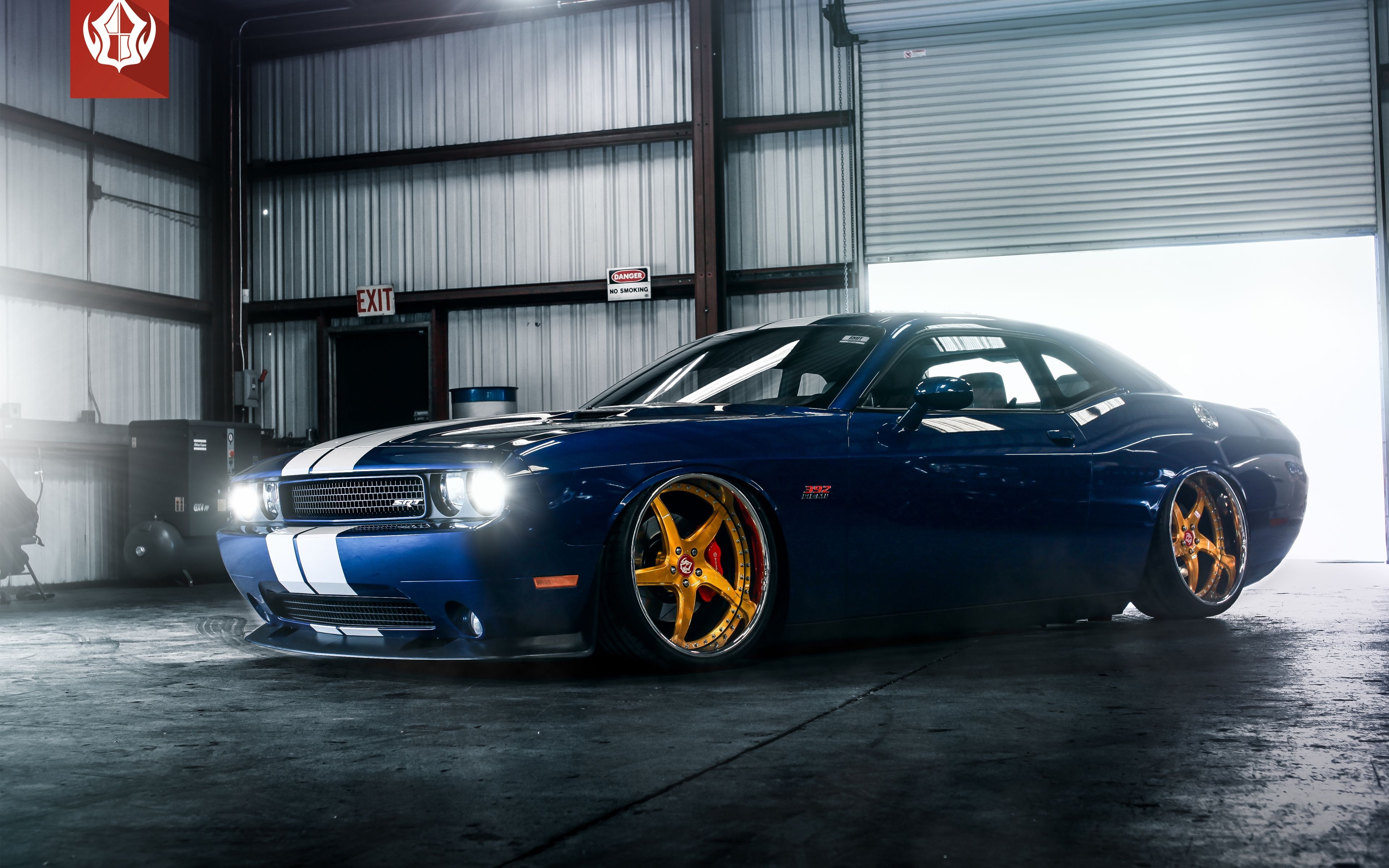 3840x2400 Dodge Challenger Srt 392 4k Wallpaper With Gold Rims, Desktop