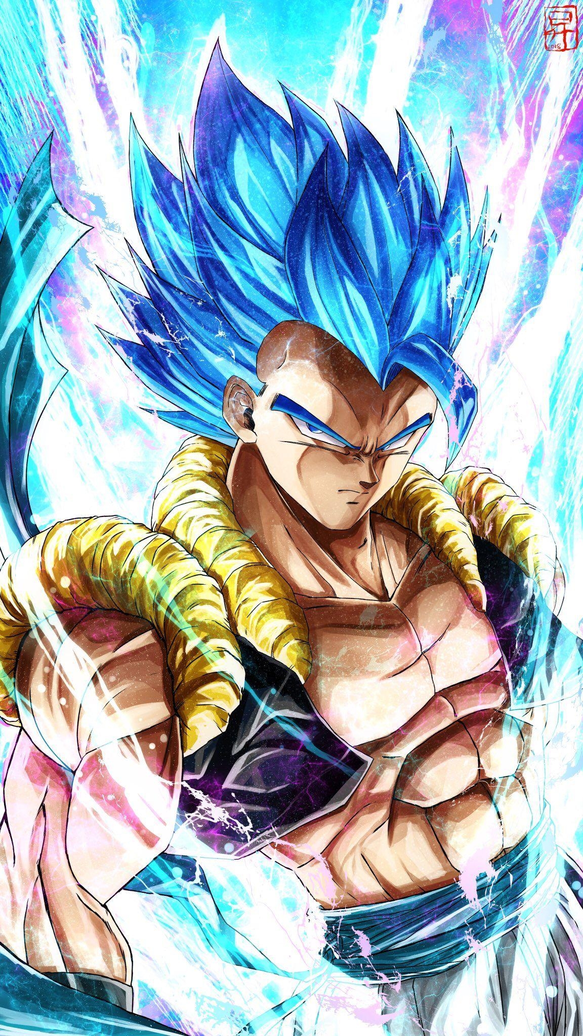 1160x2050 Gogeta Blue Art. Anime dragon ball super, Anime dragon ball, Phone