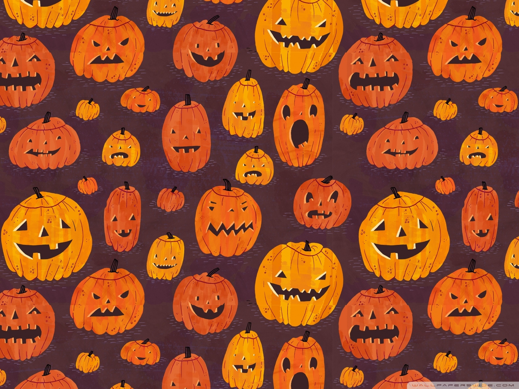 1680x1260 Halloween Pumpkins Pattern Ultra HD Desktop Background Wallpaper for 4K UHD TV, Tablet, Desktop