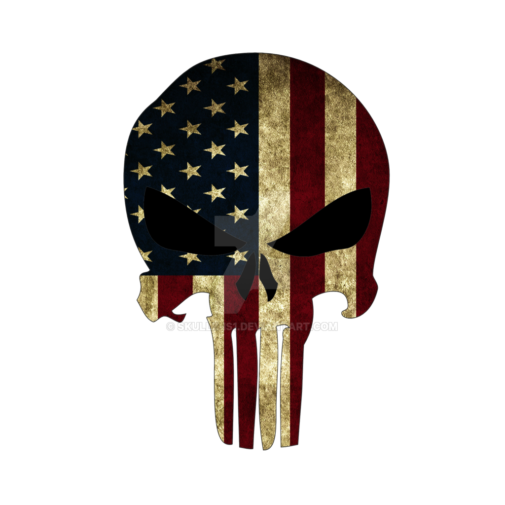 1030x1030 American Flag Punisher Skull Wallpaper, Phone